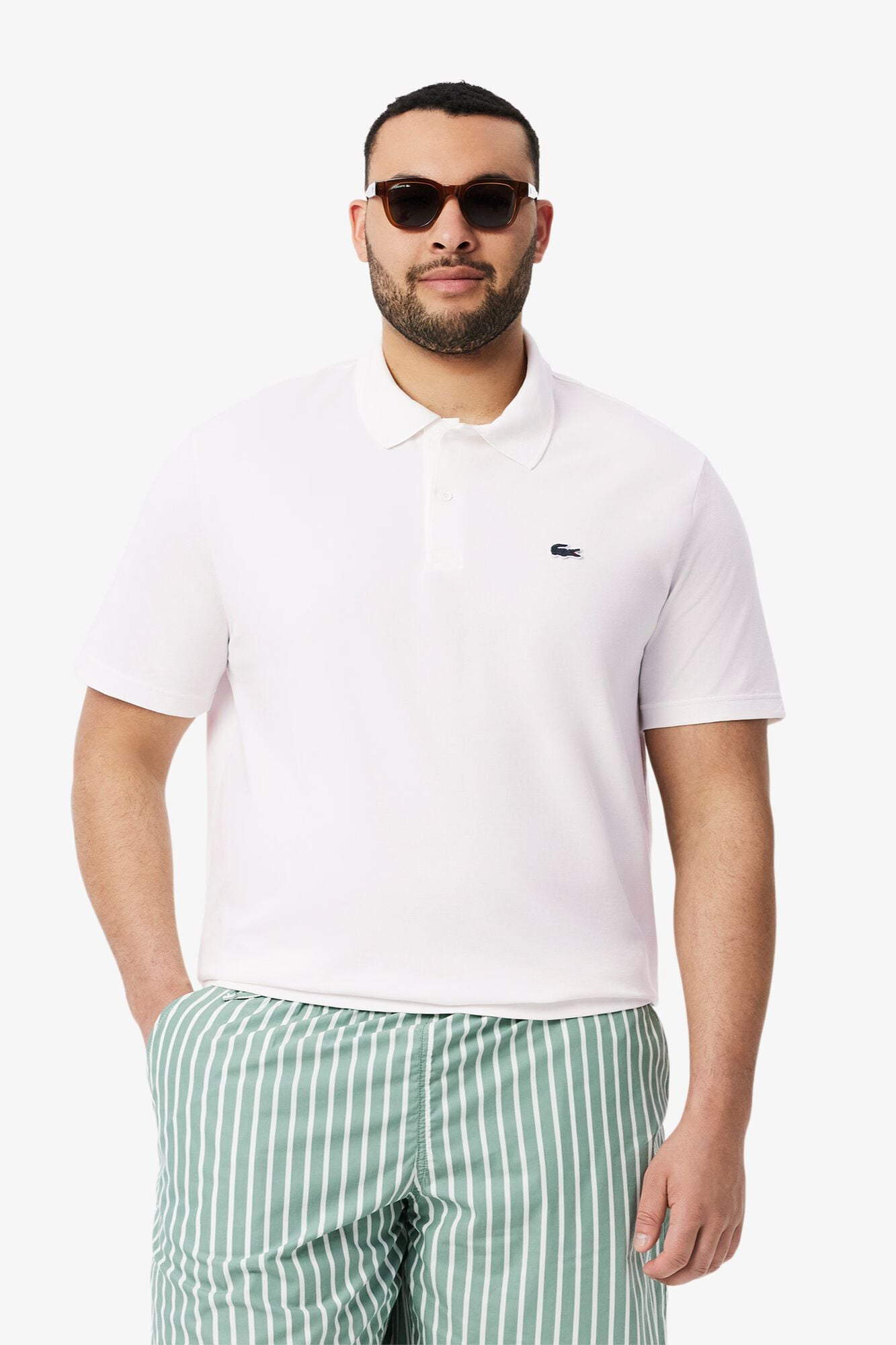 Lacoste Polo de manga curta com bordado
