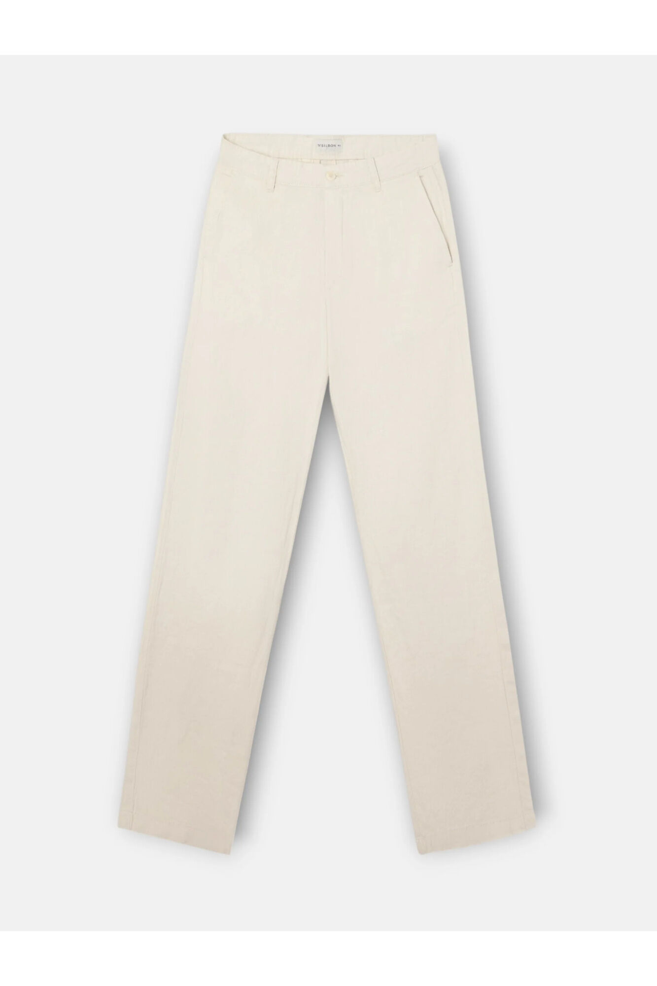 Silbon Cal&ccedil;a desportiva chino em linho Tostado