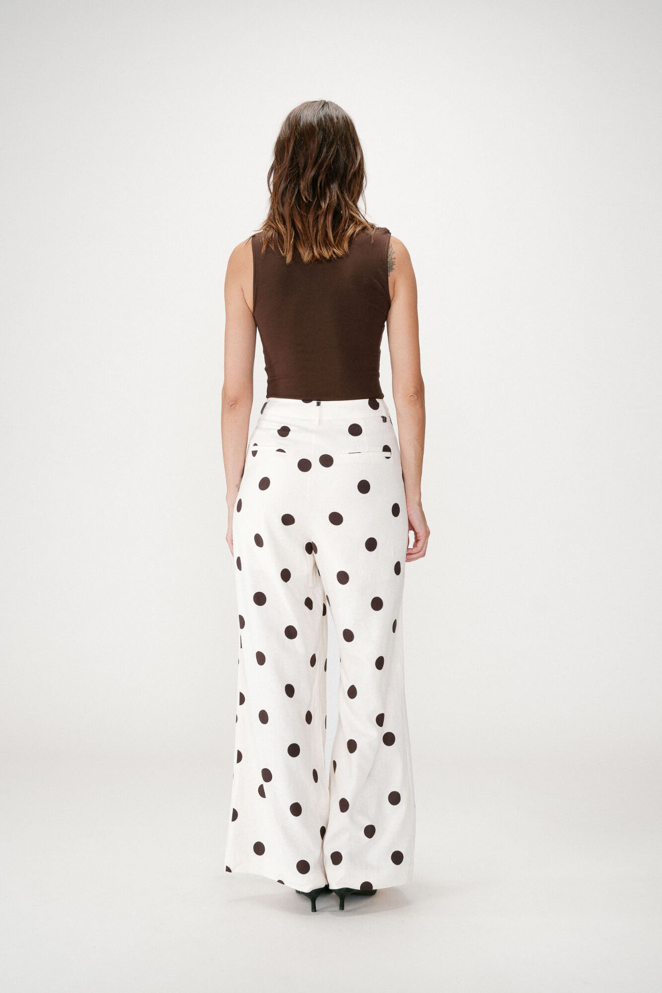 Grace & Mila Cal&ccedil;a estampada de bolinhas Wynell Impress&atilde;o