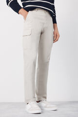 Cortefiel Pantal&oacute;n cargo tapered Beige