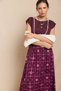 Slowlove Camiseta trançada franzida