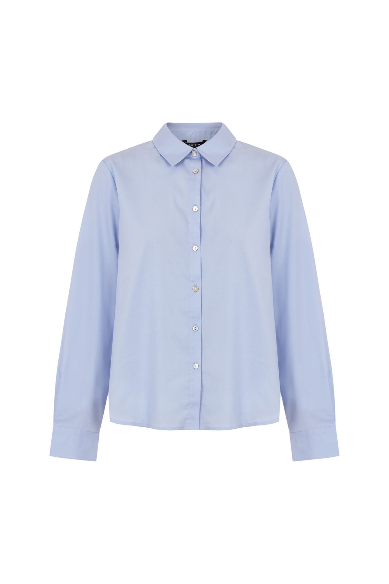 Cortefiel Poplin shirt Blue