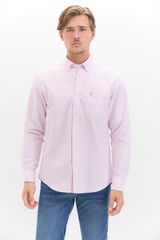 Cortefiel Camisa oxford rayas Fucsia