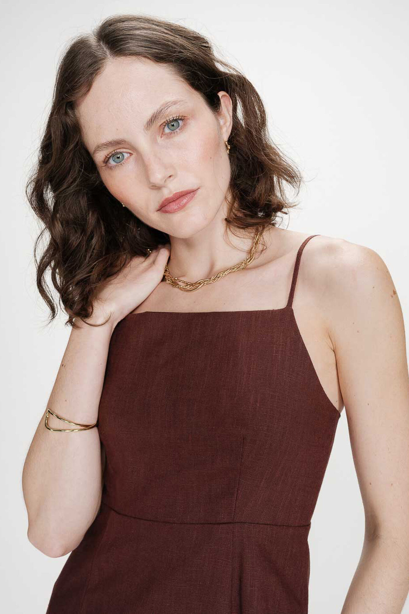 Grace & Mila Long dress Veranys Dark brown