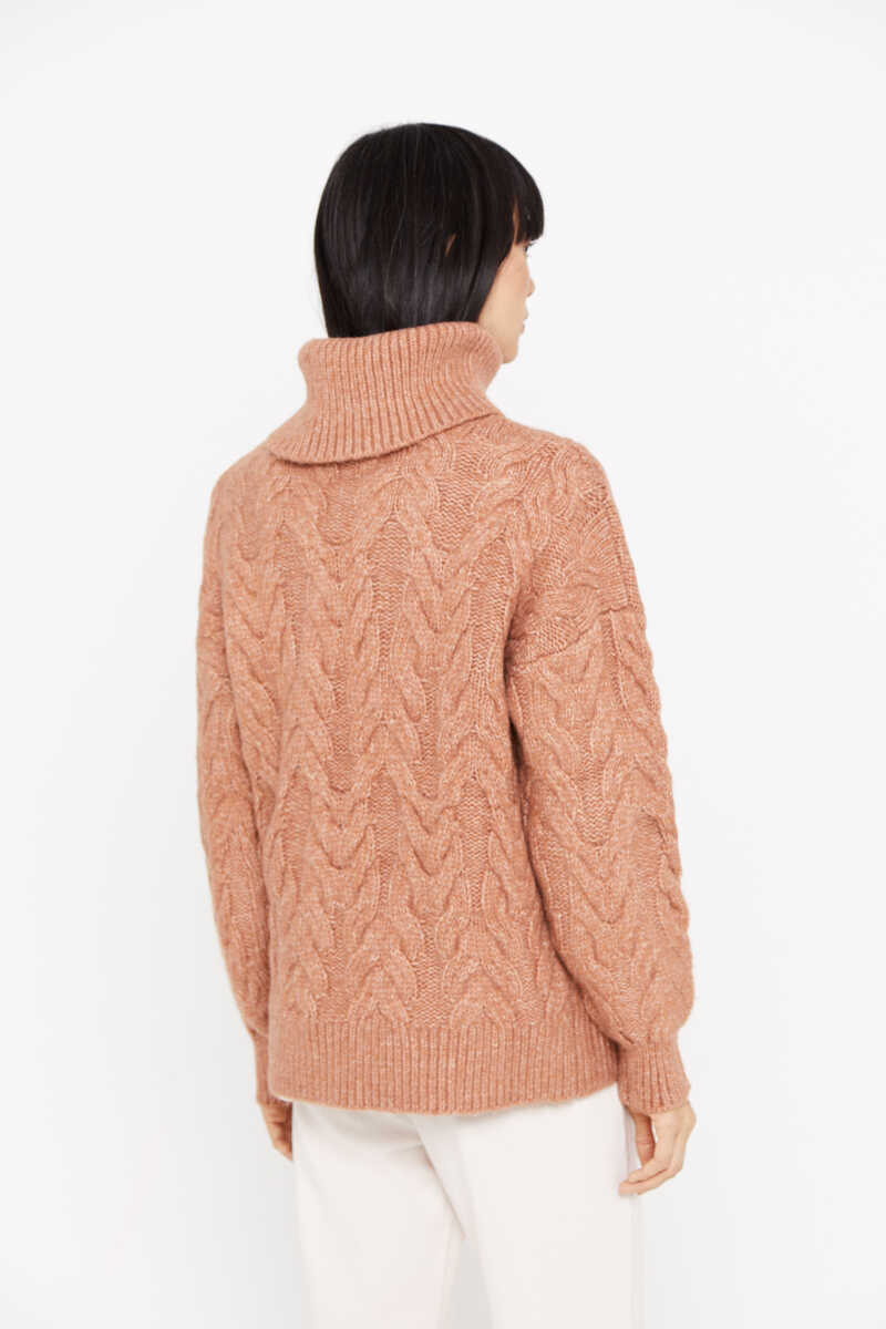 Cortefiel Cable knit jumper Pink