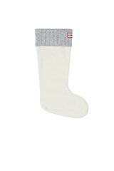Cortefiel Mini Sst Tall Cable socks Grey