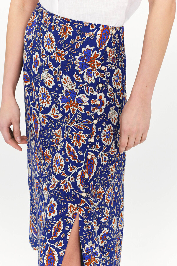 Cortefiel Jacinda skirt Printed blue