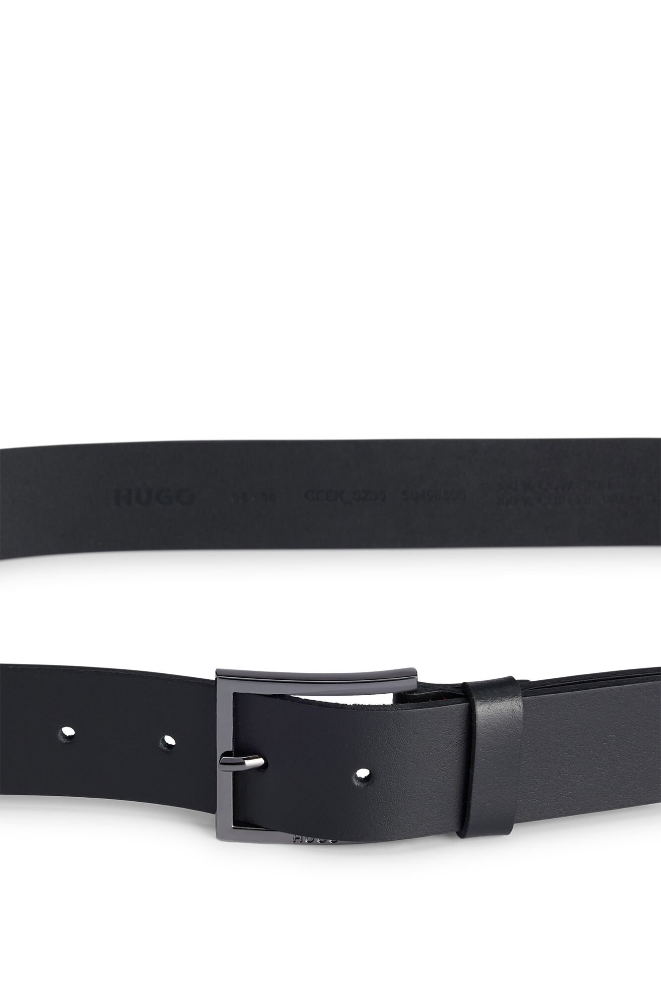 HUGO Cinto pele Preto