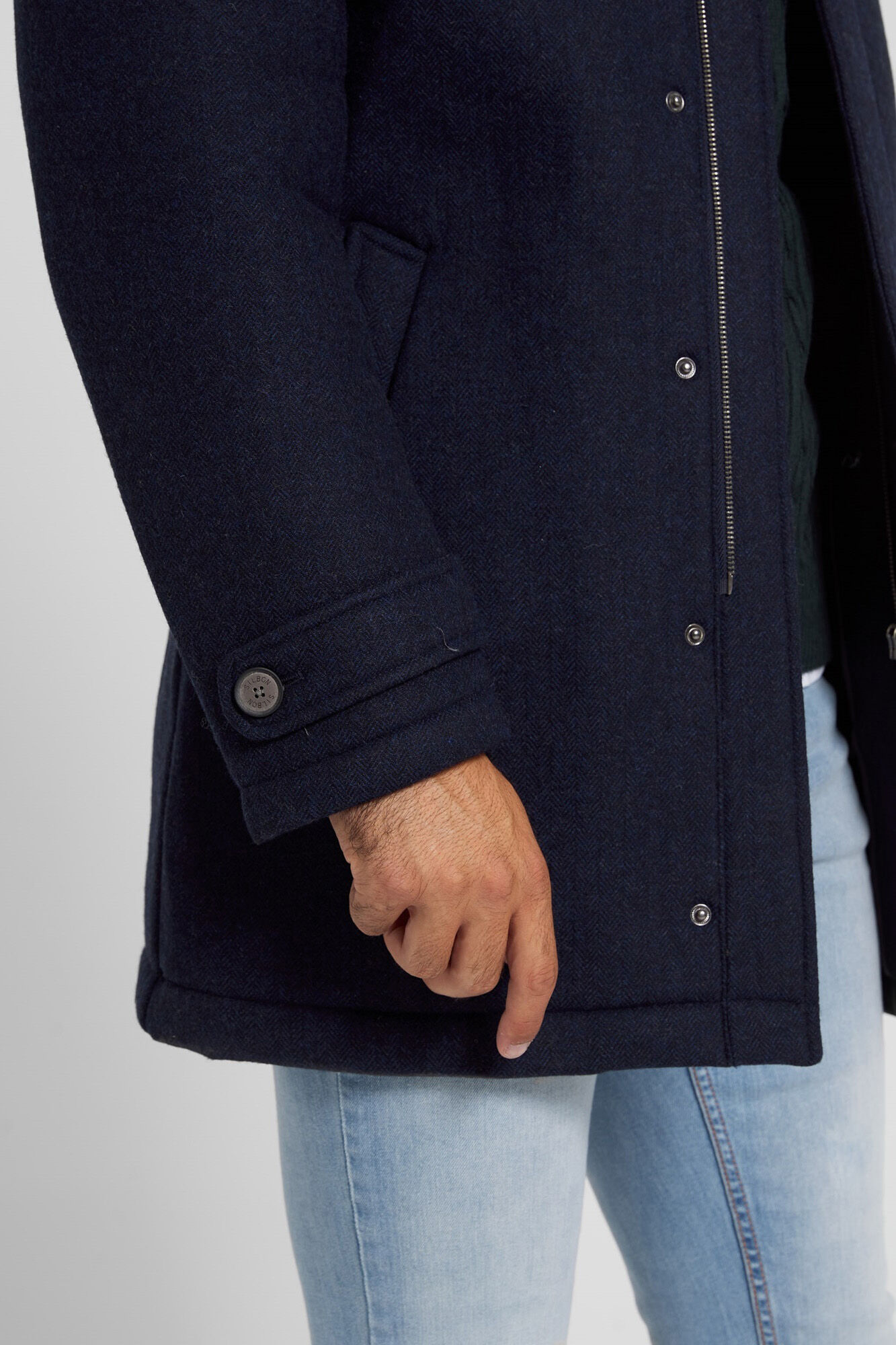 Silbon Abrigo silbon espiga azul marino Azul marino