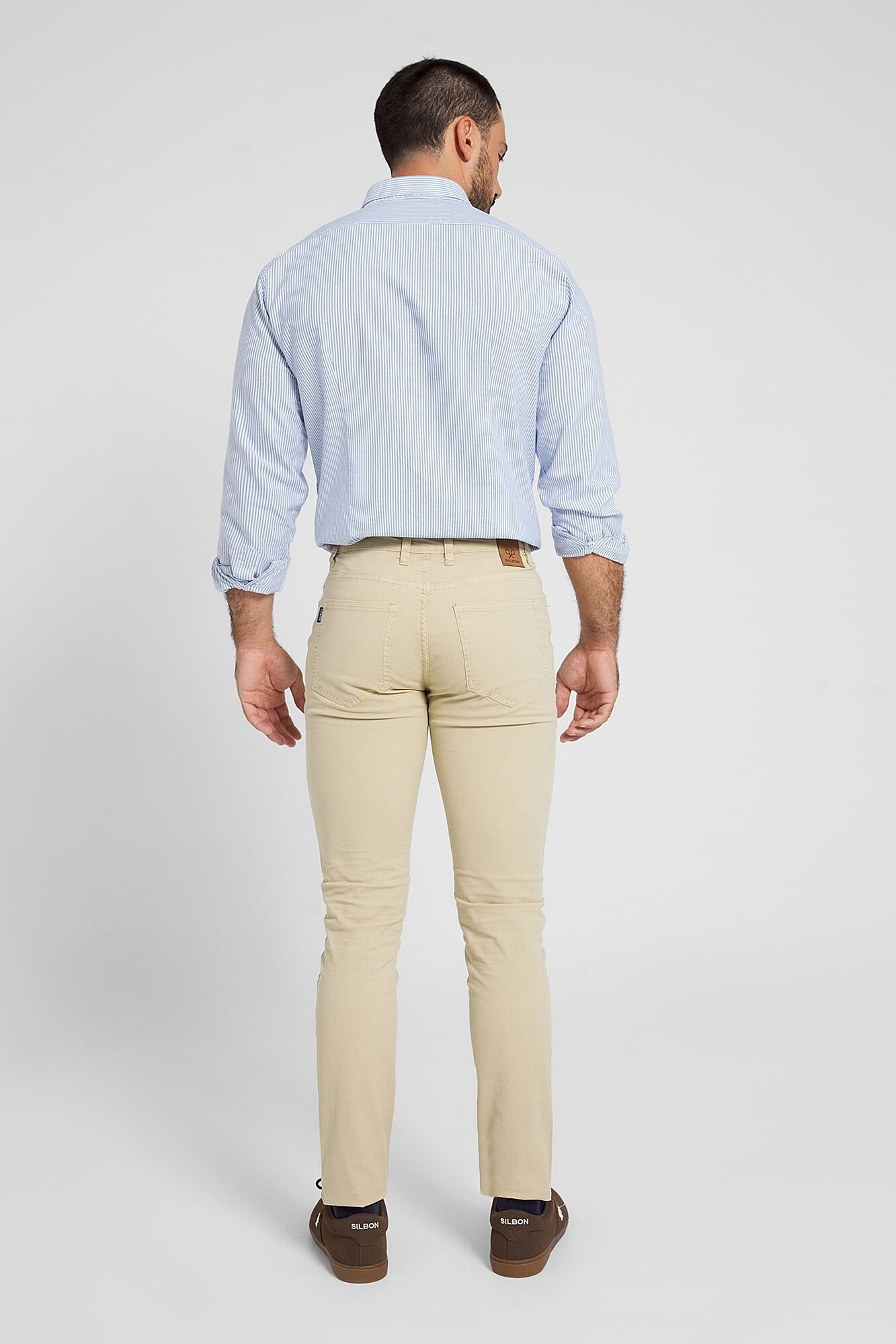 Silbon Casual beige five-pocket trousers Beige