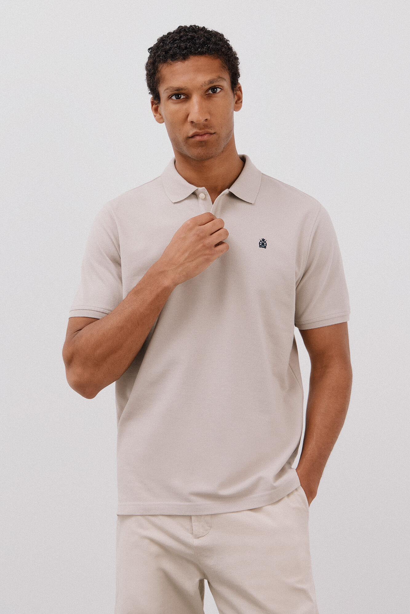 Cortefiel Basic piqu&eacute; polo shirt