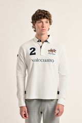 Valecuatro Polo Valecuatro de hombre blanco roto modelo caballos Blanco