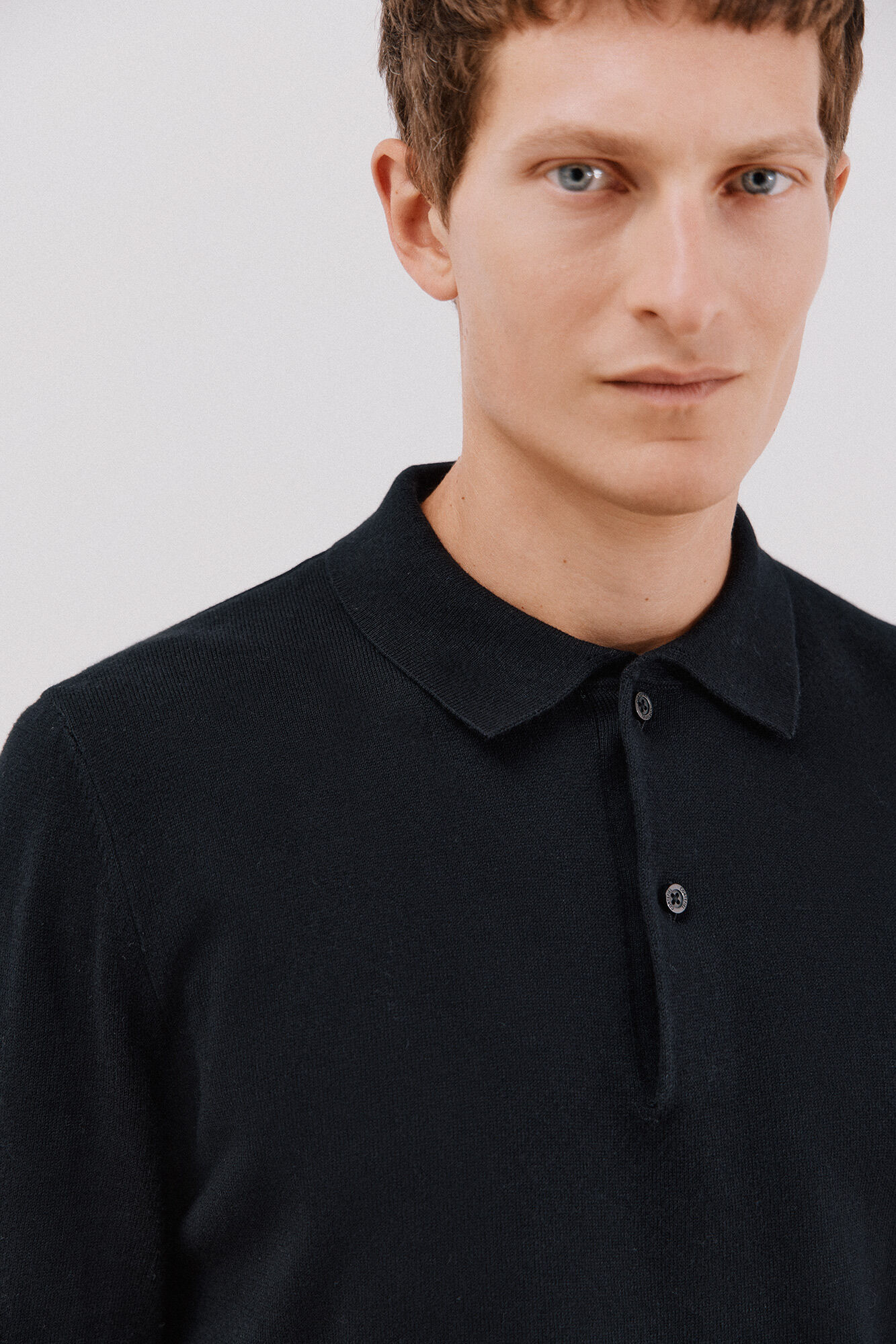 Cortefiel Jersey algod&oacute;n cashmere cuello polo