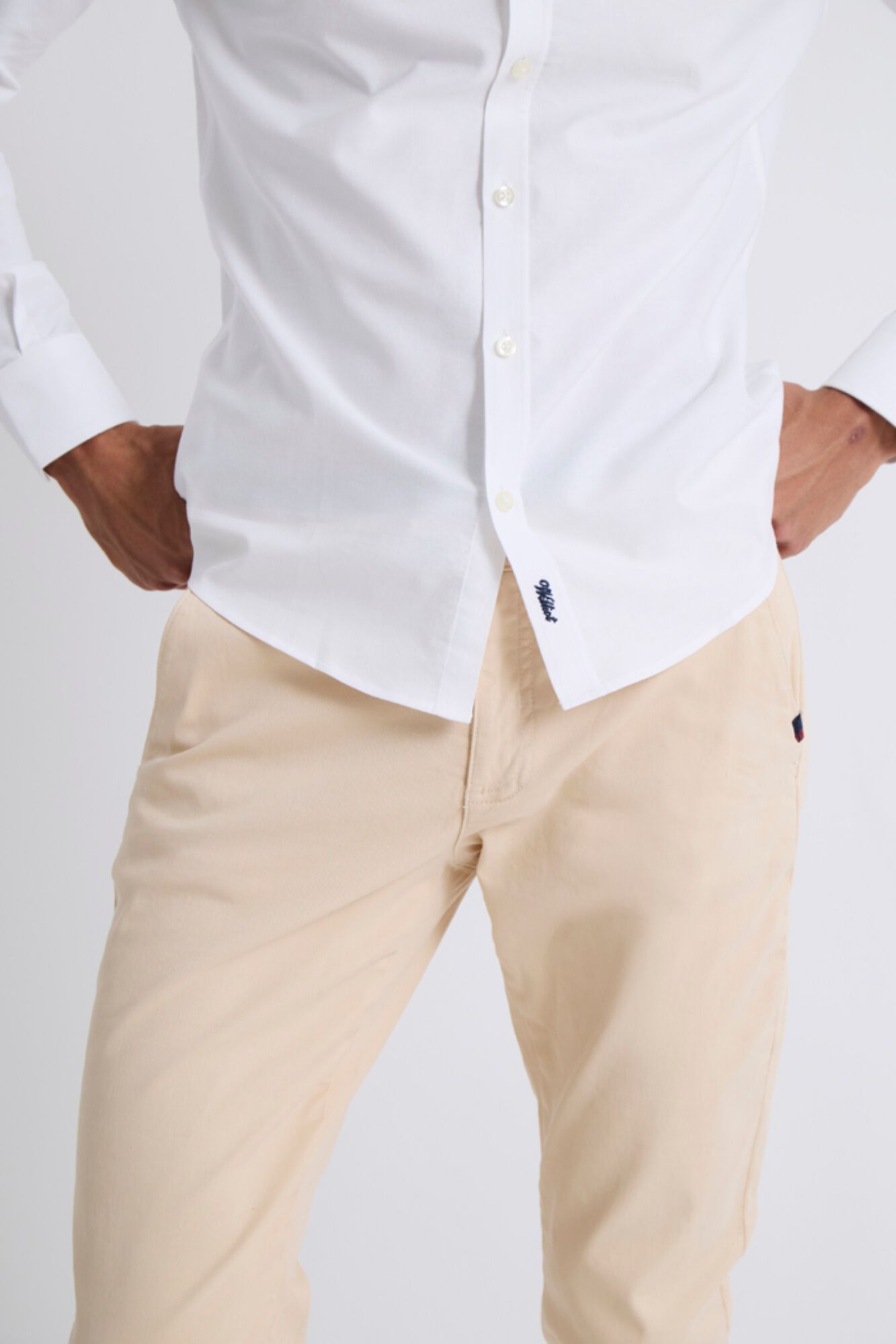 Williot Camisa Oxford Slim Branco