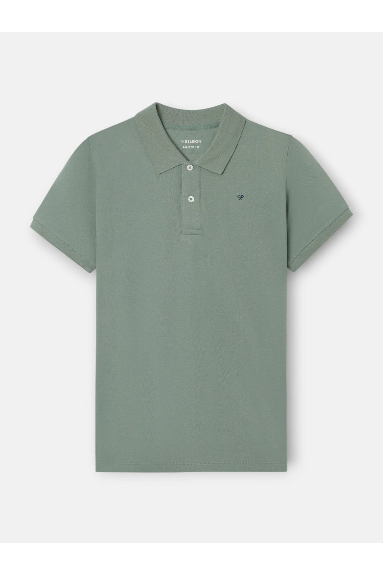 Silbon Polo cl&aacute;ssico liso Verde