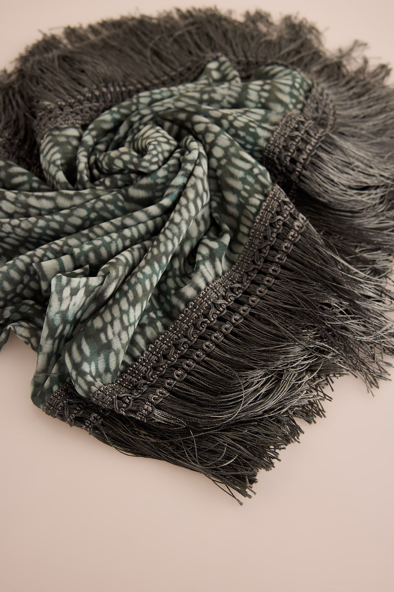 Slowlove Len&ccedil;o de seda estampagem flores