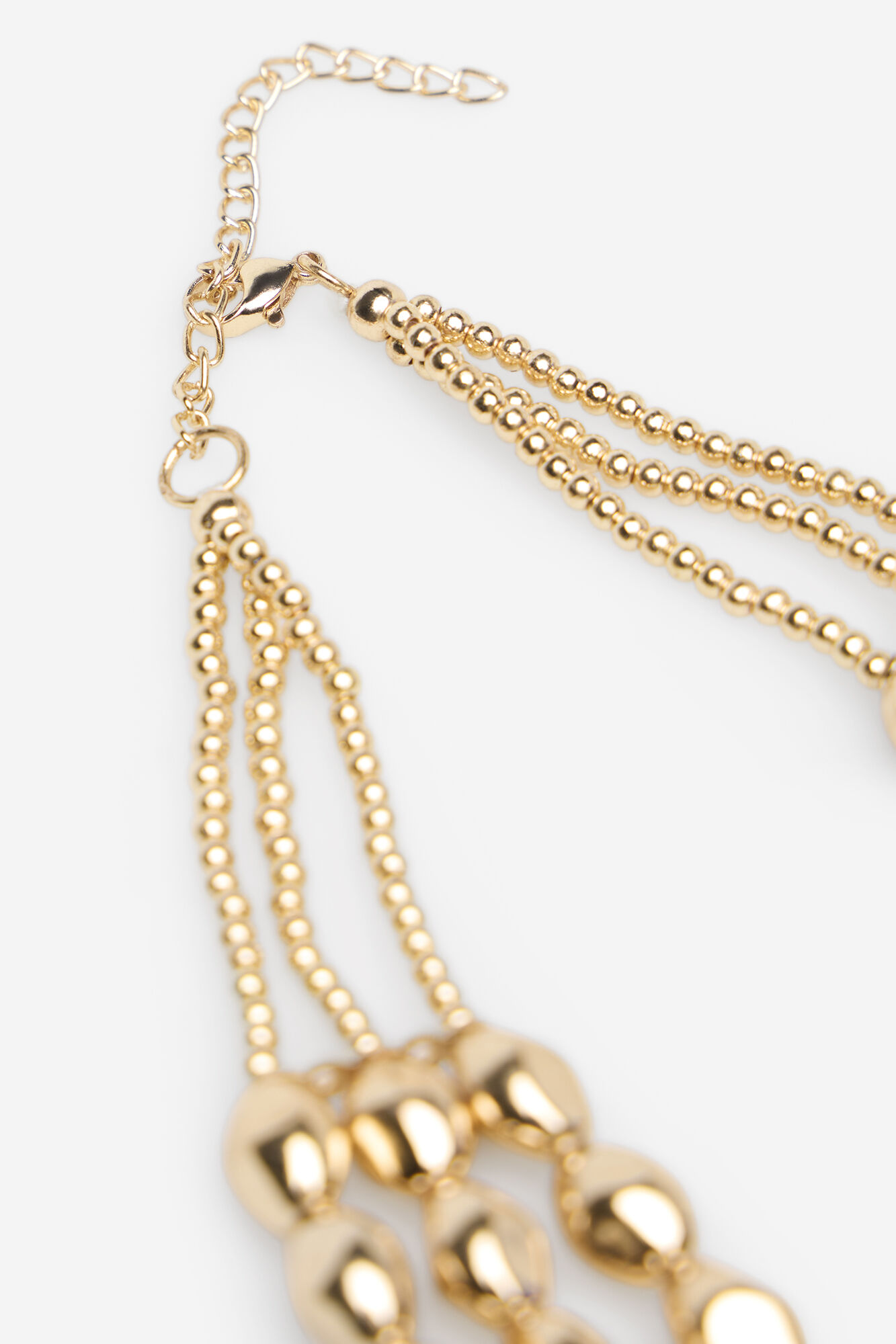 Cortefiel Collar abalorios dorado Amarillo