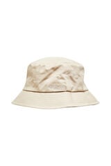 Cortefiel Bucket hat in 100% organic cotton with embroidered logo.  Brown