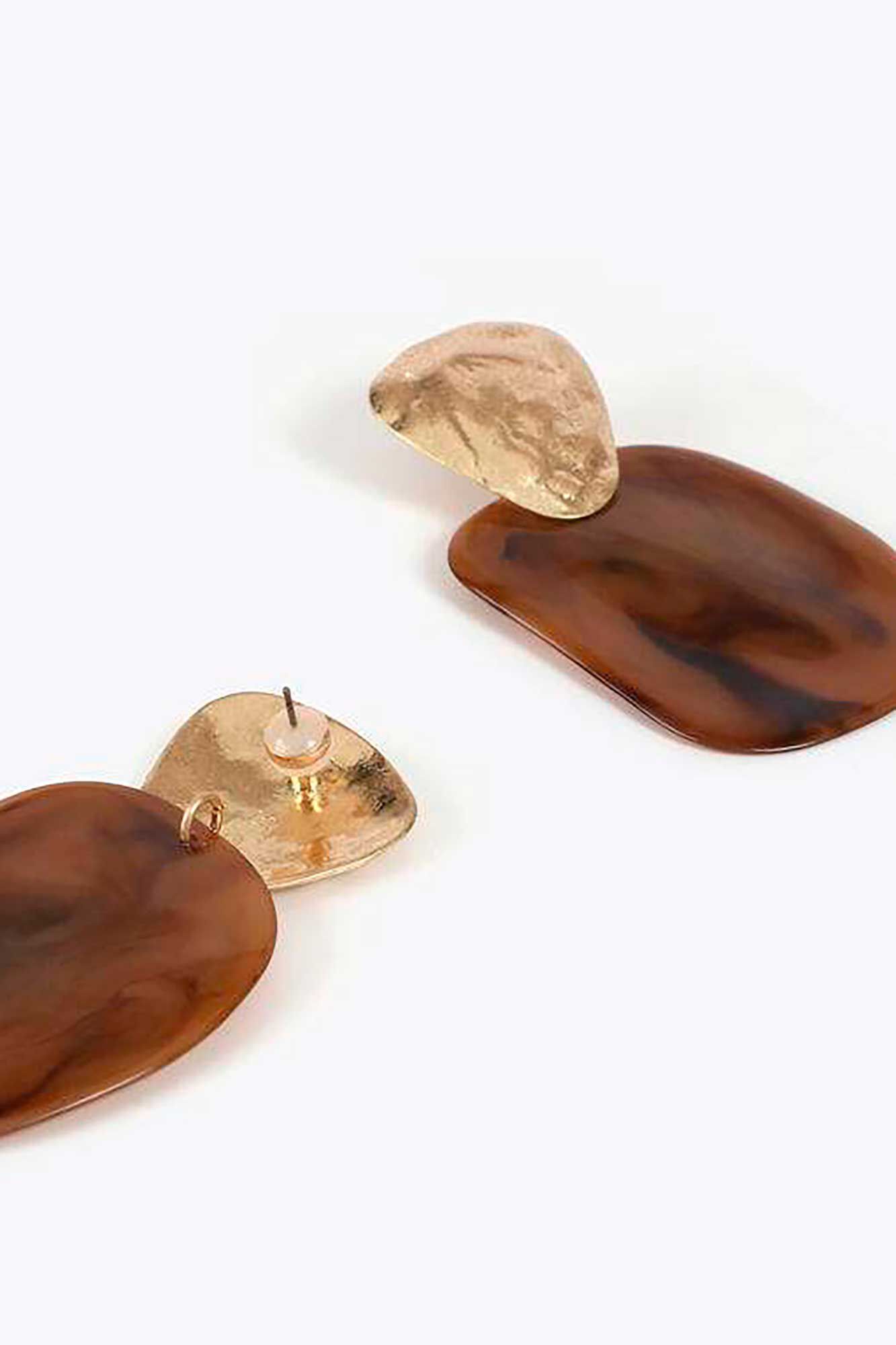 Lola Casademunt Brincos combinados Castanho