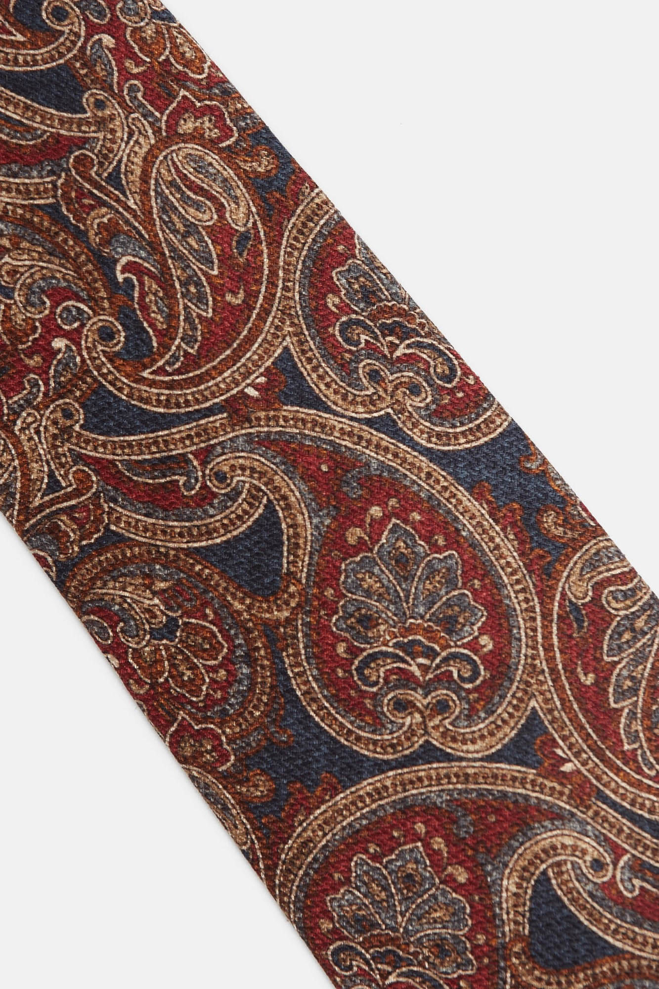 Silbon Corbata estampado cachemir Rojo