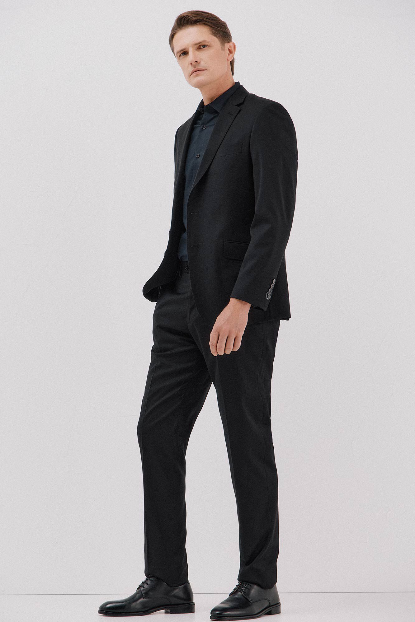 Cortefiel Plain tencel cotton dress shirt