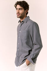 OOTO Camisa lisa fluida Cinzento