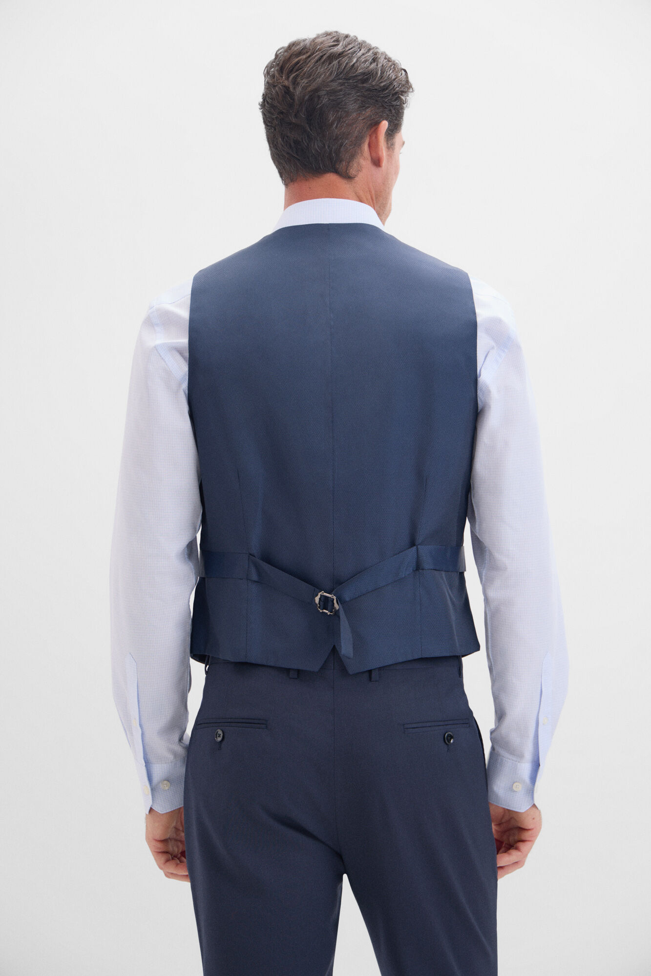 Cortefiel Chaleco liso marino slim fit Azul marino