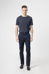 PuroEGO Cal&ccedil;as chino em algod&atilde;o slim fit Azul