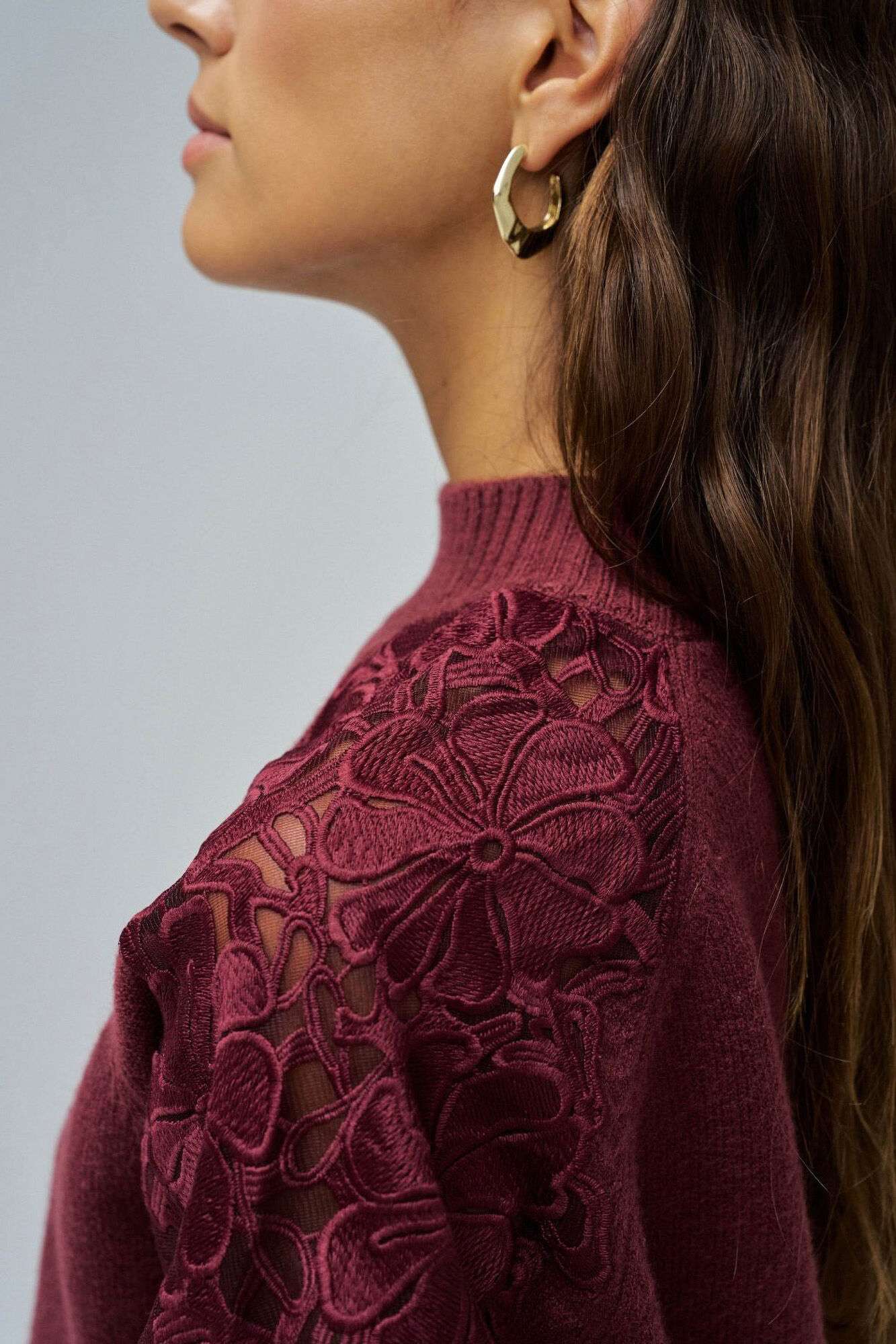 Salsa Jeans Jersey de punto con encaje