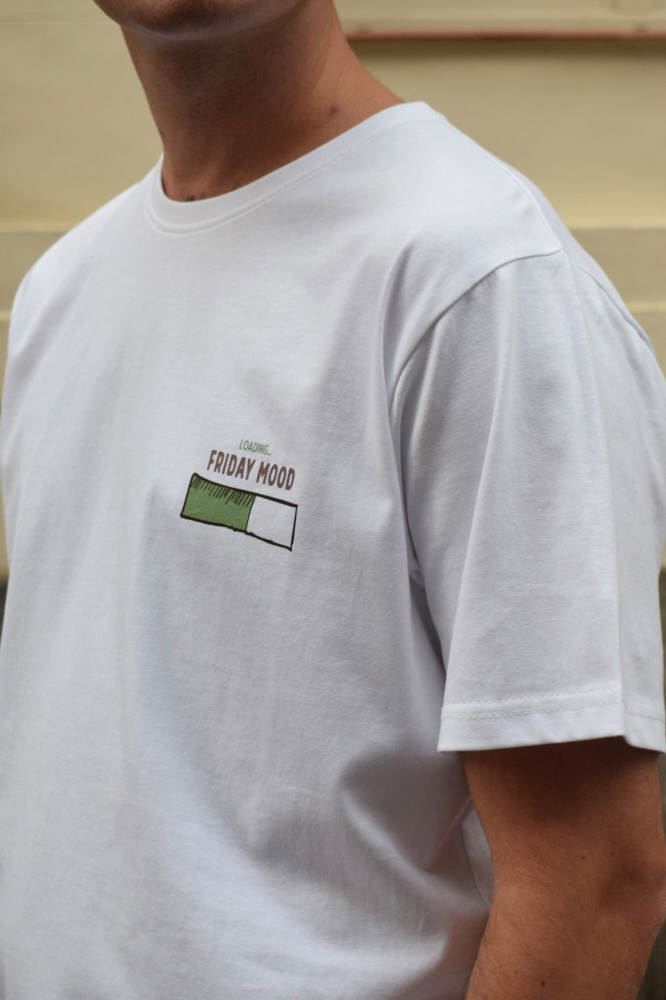 Cloking Lazy Days T-shirt White