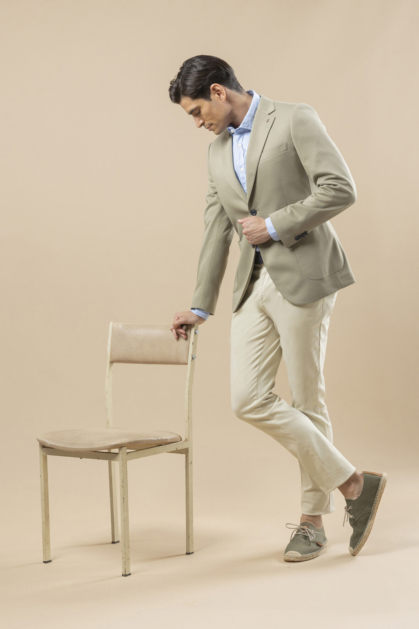 elPulpo Jersey-knit blazer Kaki