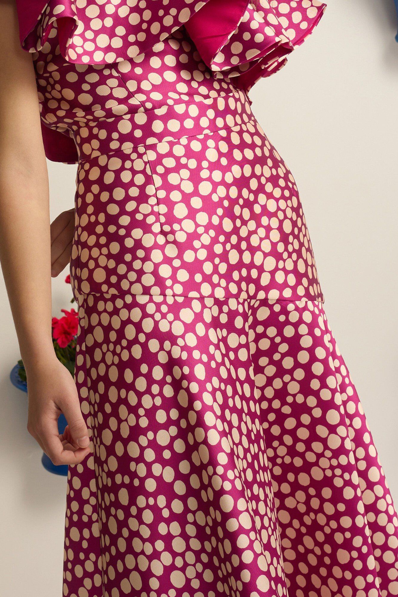 Silbon Saia Event Collection midi estampada Roxo