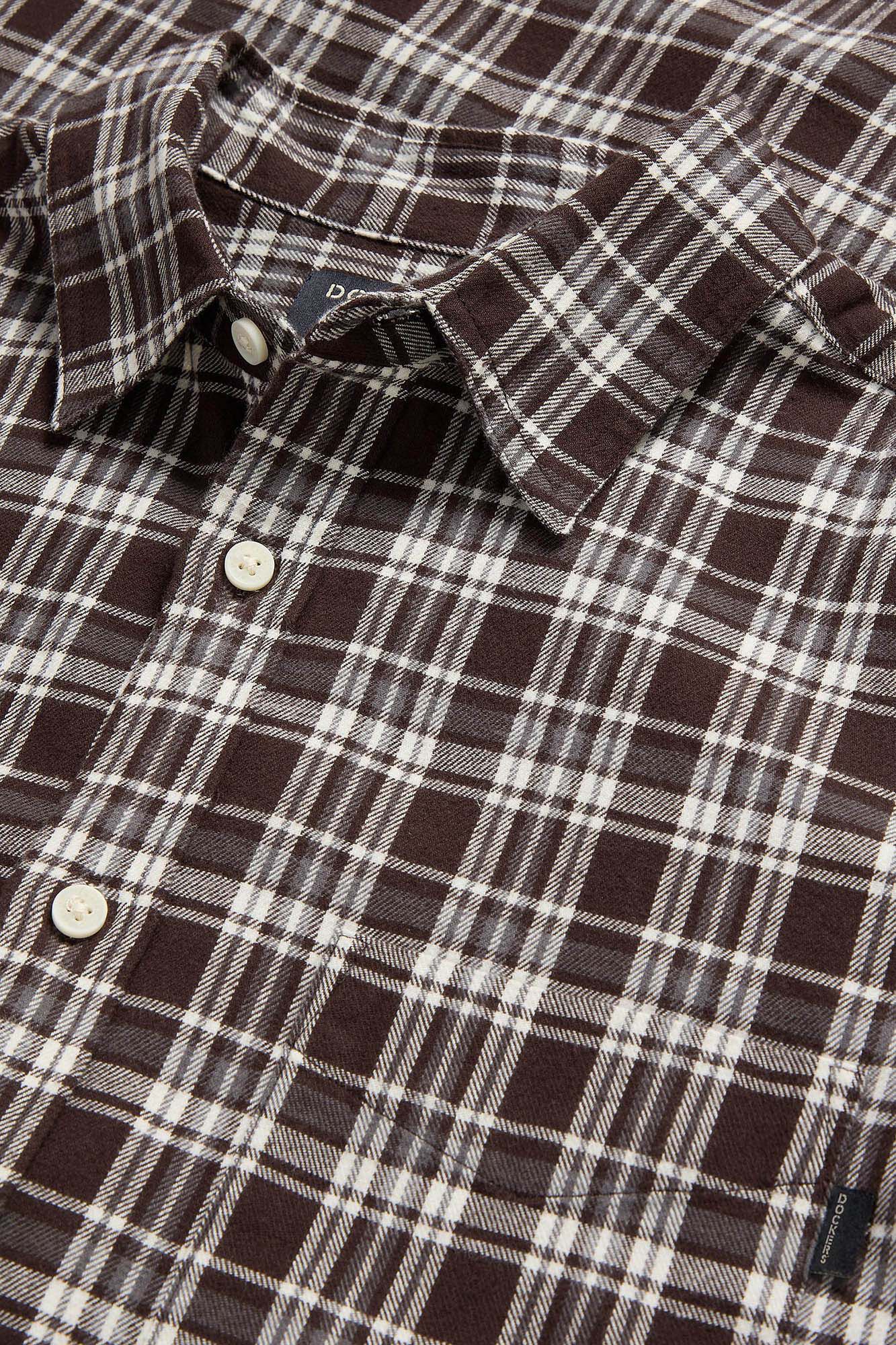 Dockers Camisa slim fit Castanho