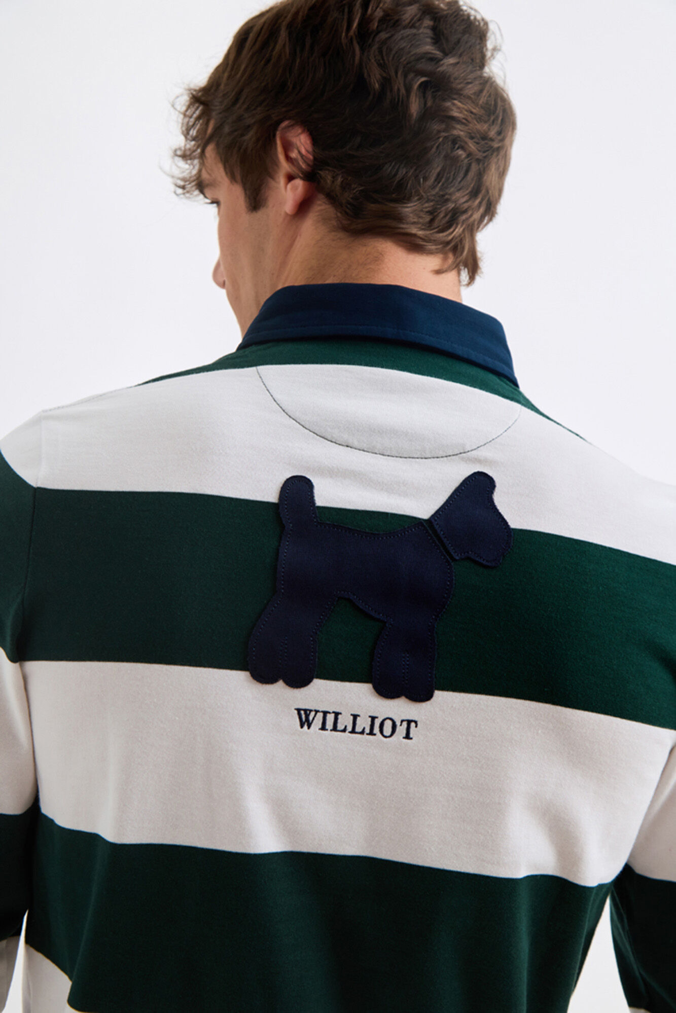 Williot Polo de Rugby Riscas Verde