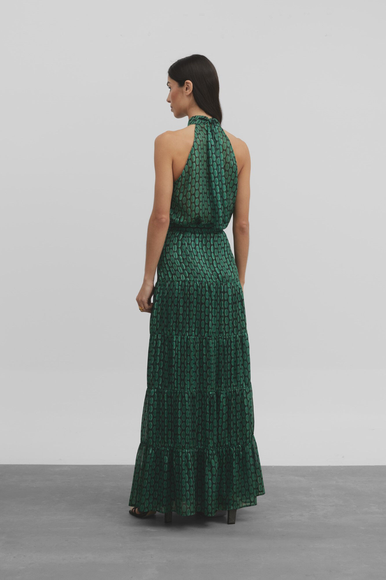 Silbon Falda Event Collection Gerbe Estampado verde