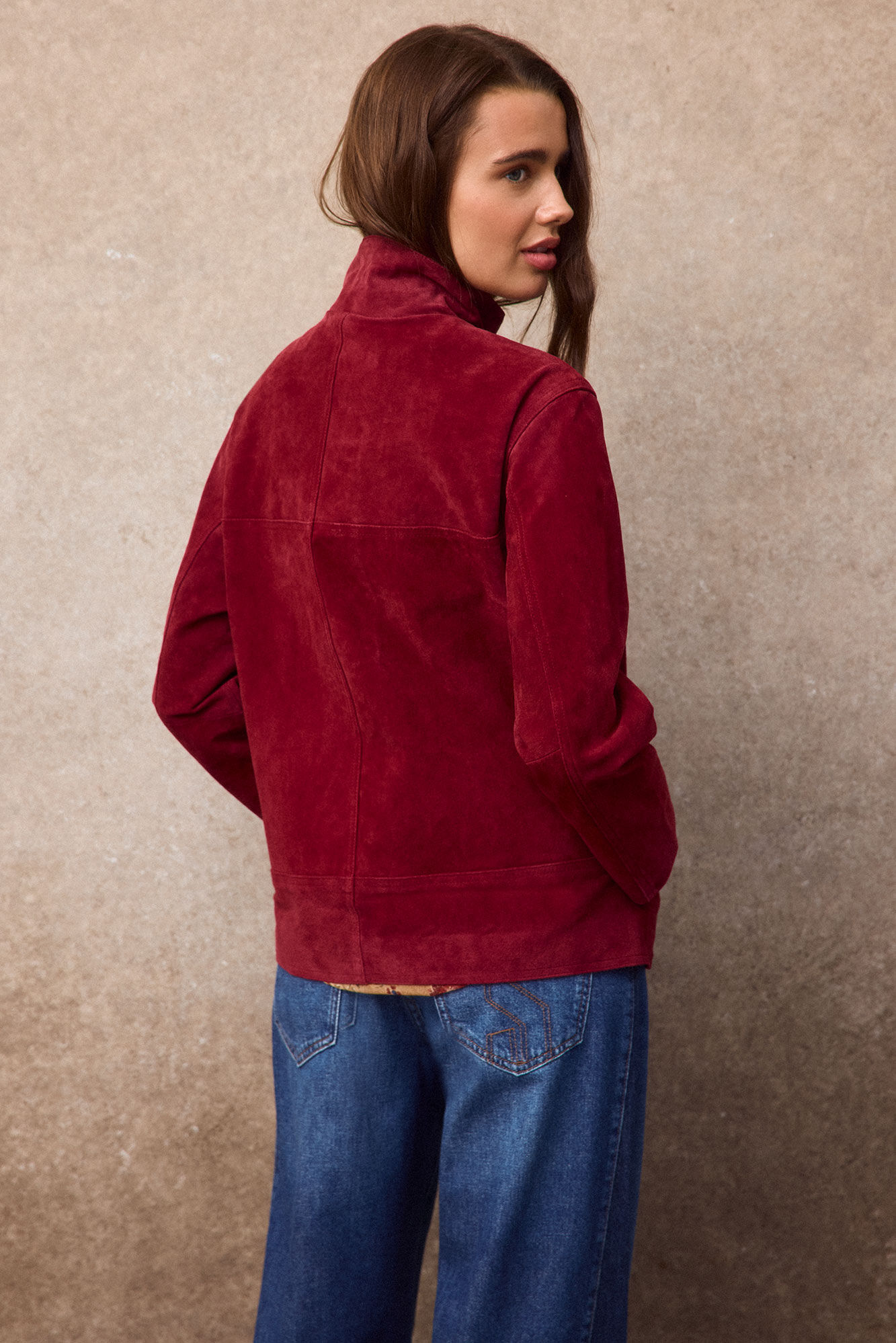 Slowlove Cazadora piel Naranja