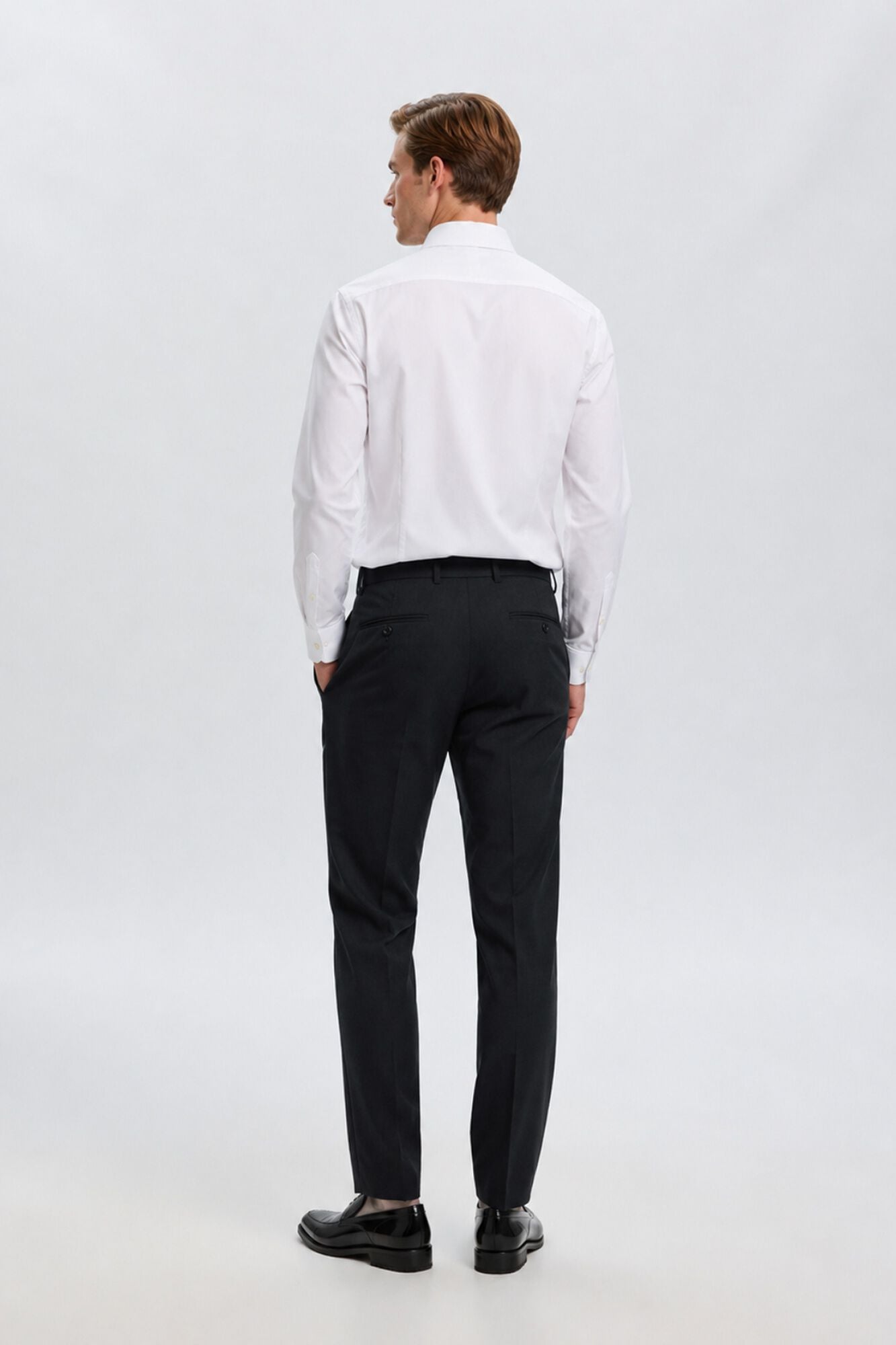 Selected Cal&ccedil;a formal Slim Fit Preto