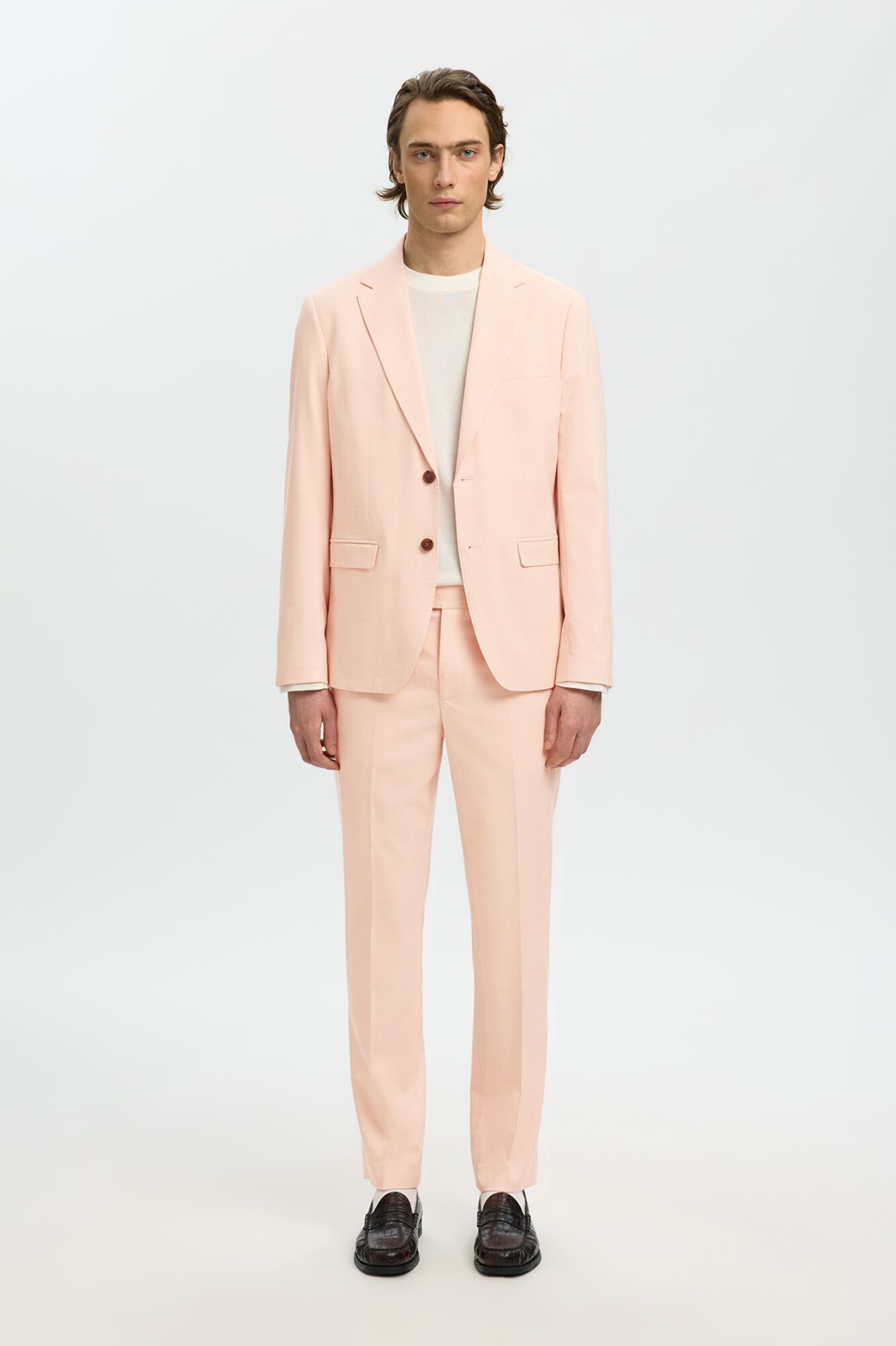 Selected Chaqueta viscosa con solapa