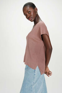 Grace & Mila Top de malha Lurex