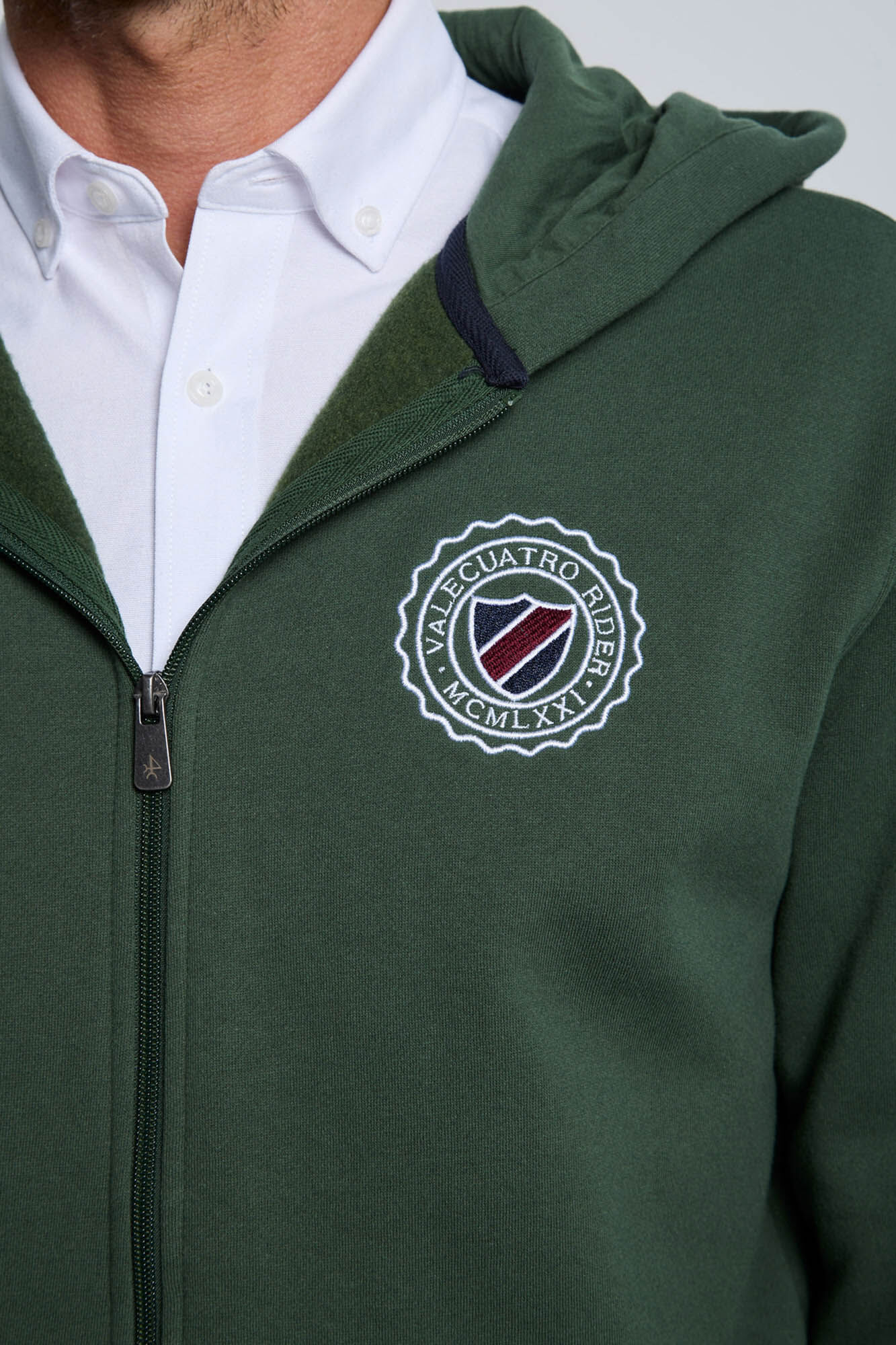 Valecuatro Moletom com sweatshirt e fecho-&eacute;clair verde Verde