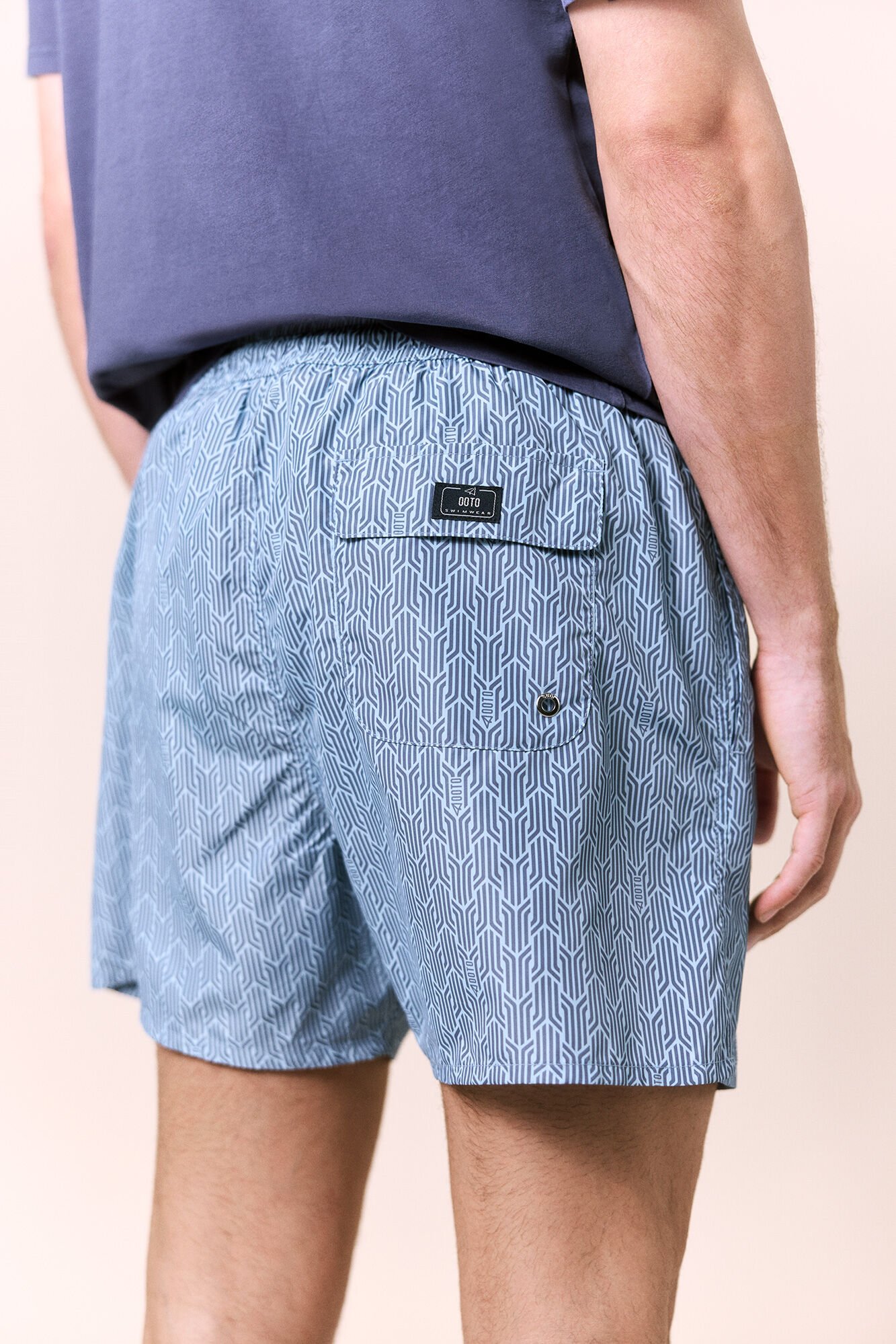 OOTO Fato de banho estampado &eacute;tnico OOTO Azul