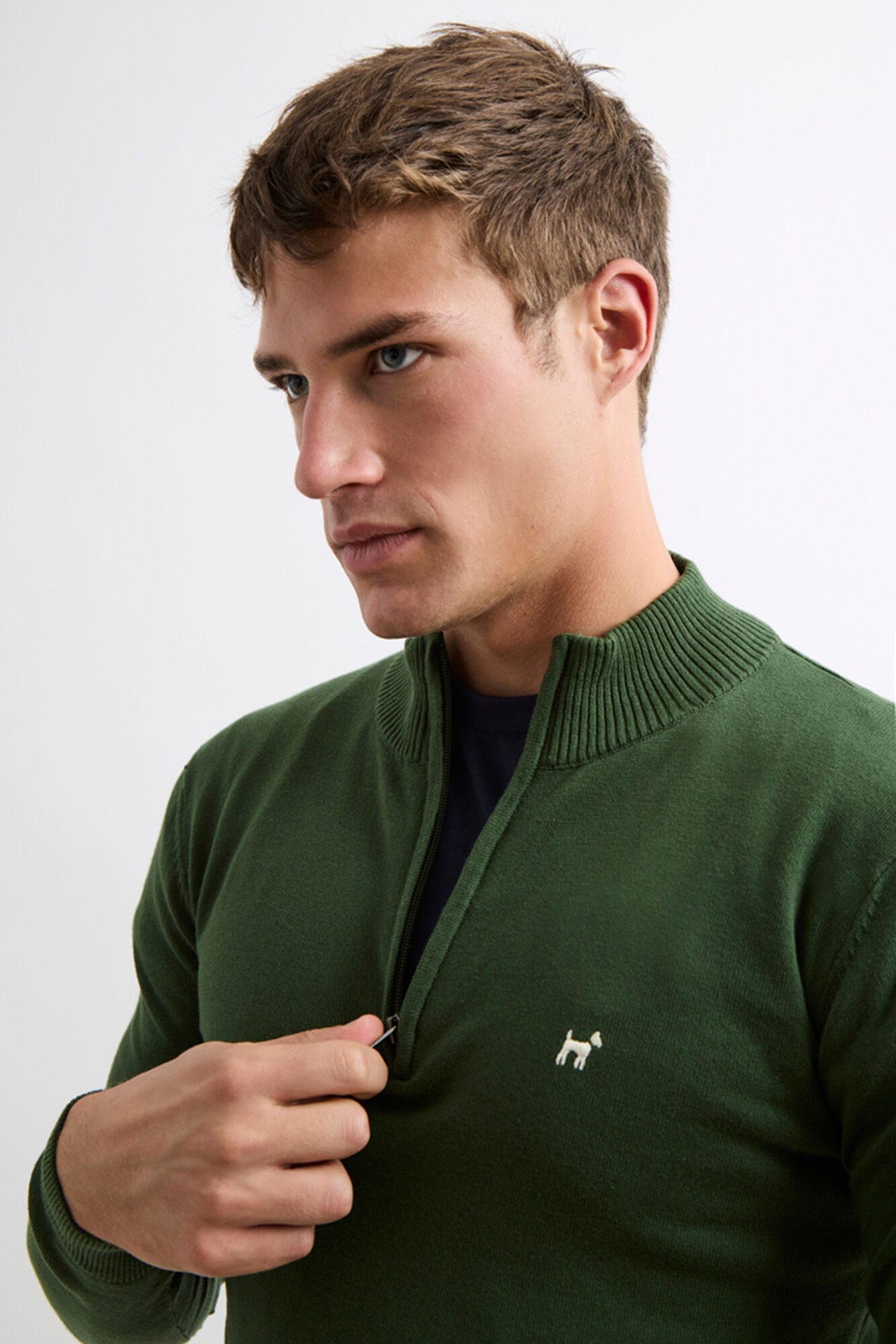 Williot Camisola Meia Fecho-&Eacute;clair Verde