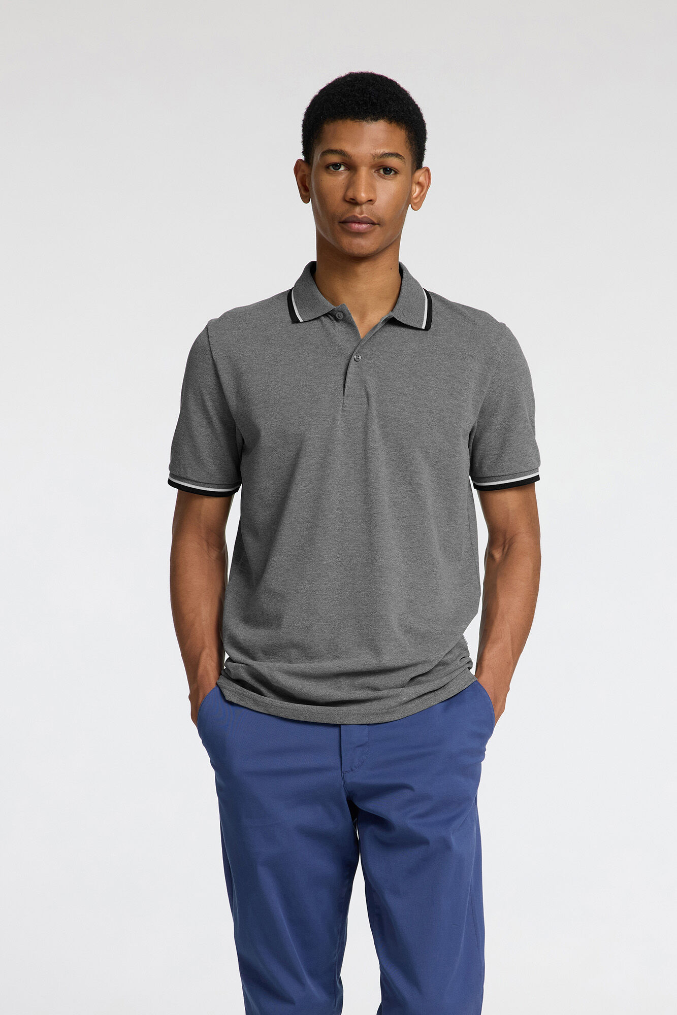 Selected Polo manga corta piqu&eacute;