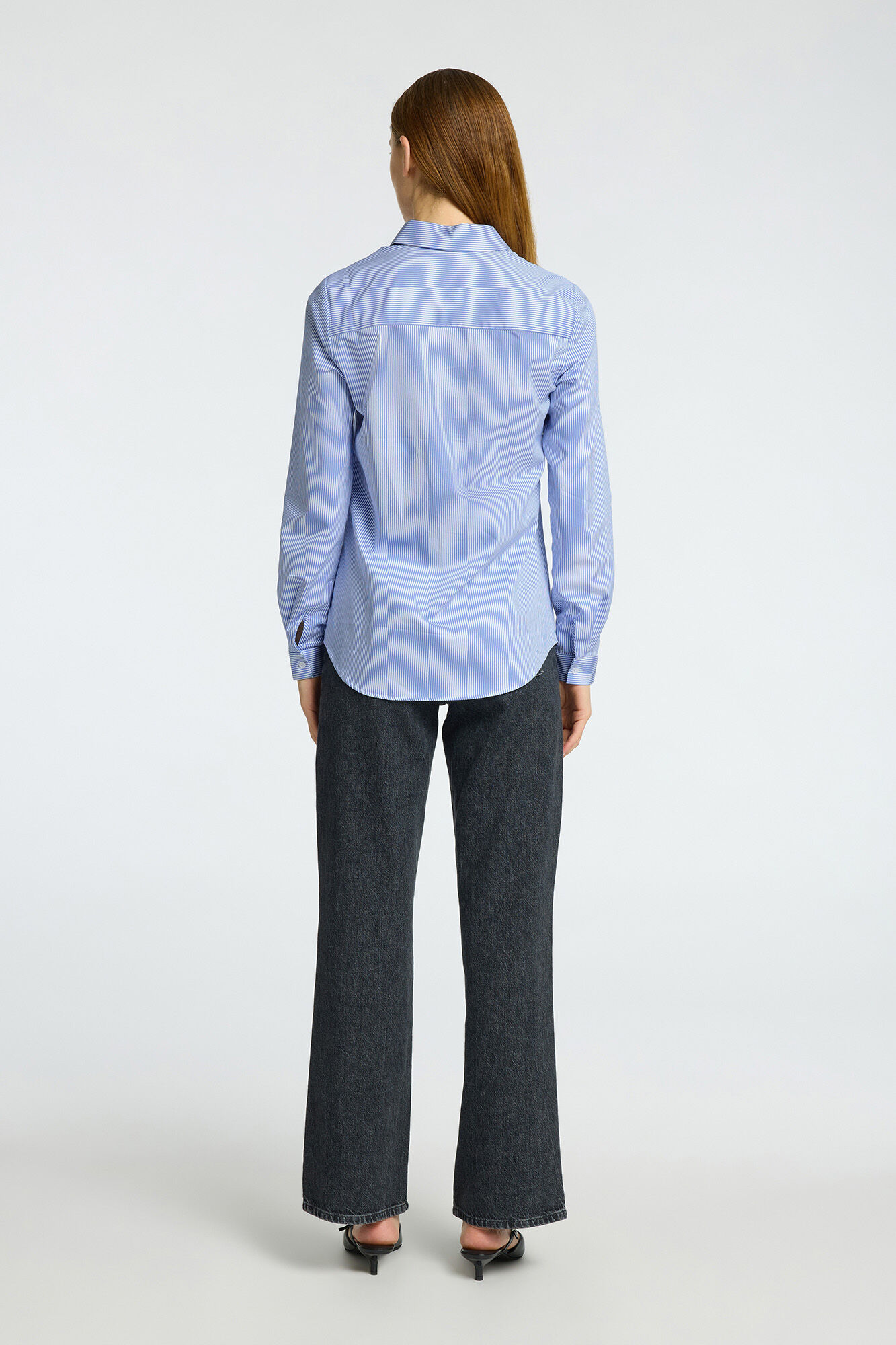 Selected Camisa Slim Fit confeccionada con algod&oacute;n org&aacute;nico Azul