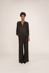 Grace & Mila blusa de lurex Preto