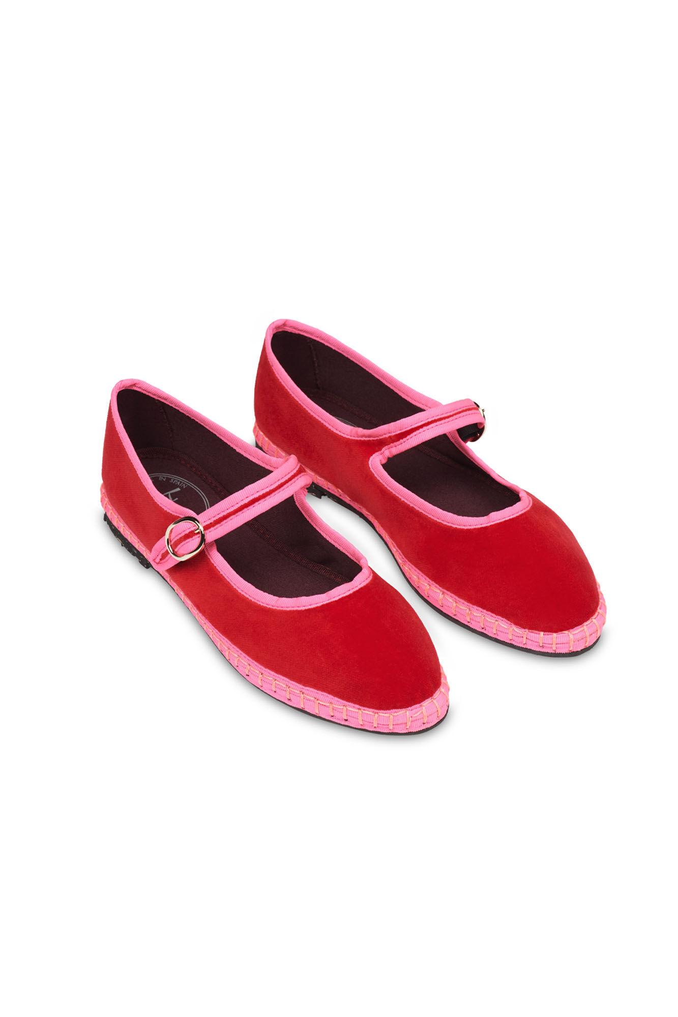 Flabelus Veludo Mary Janes