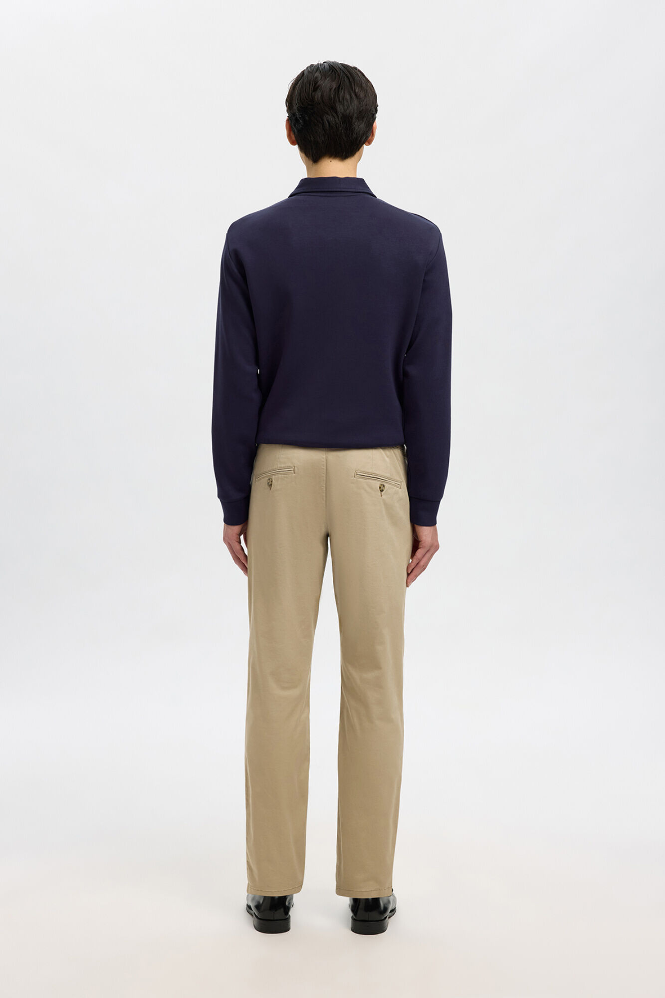 Selected Cal&ccedil;as chino para homem slim fit Tostado