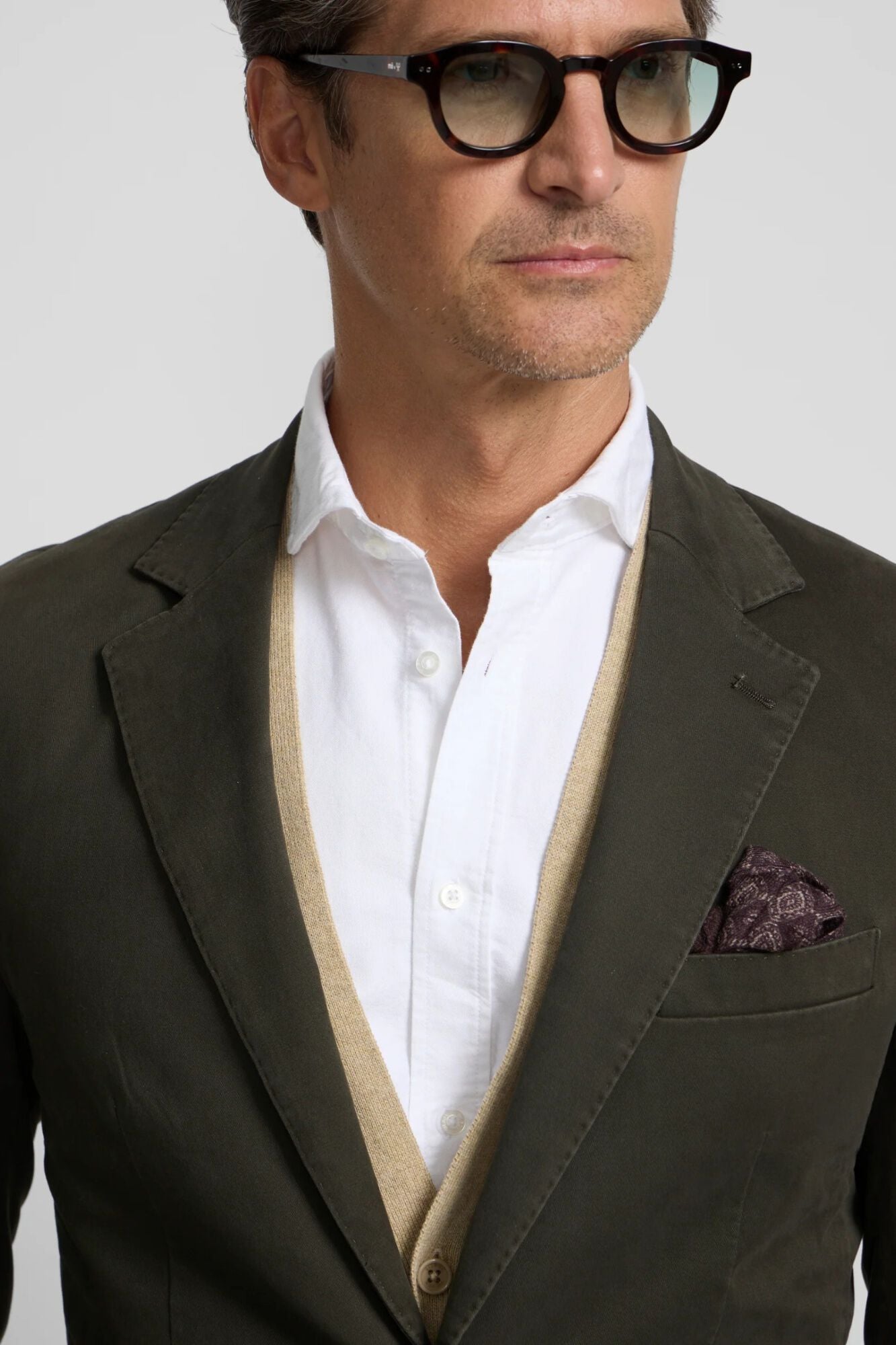 Silbon Blazer casual reto Verde