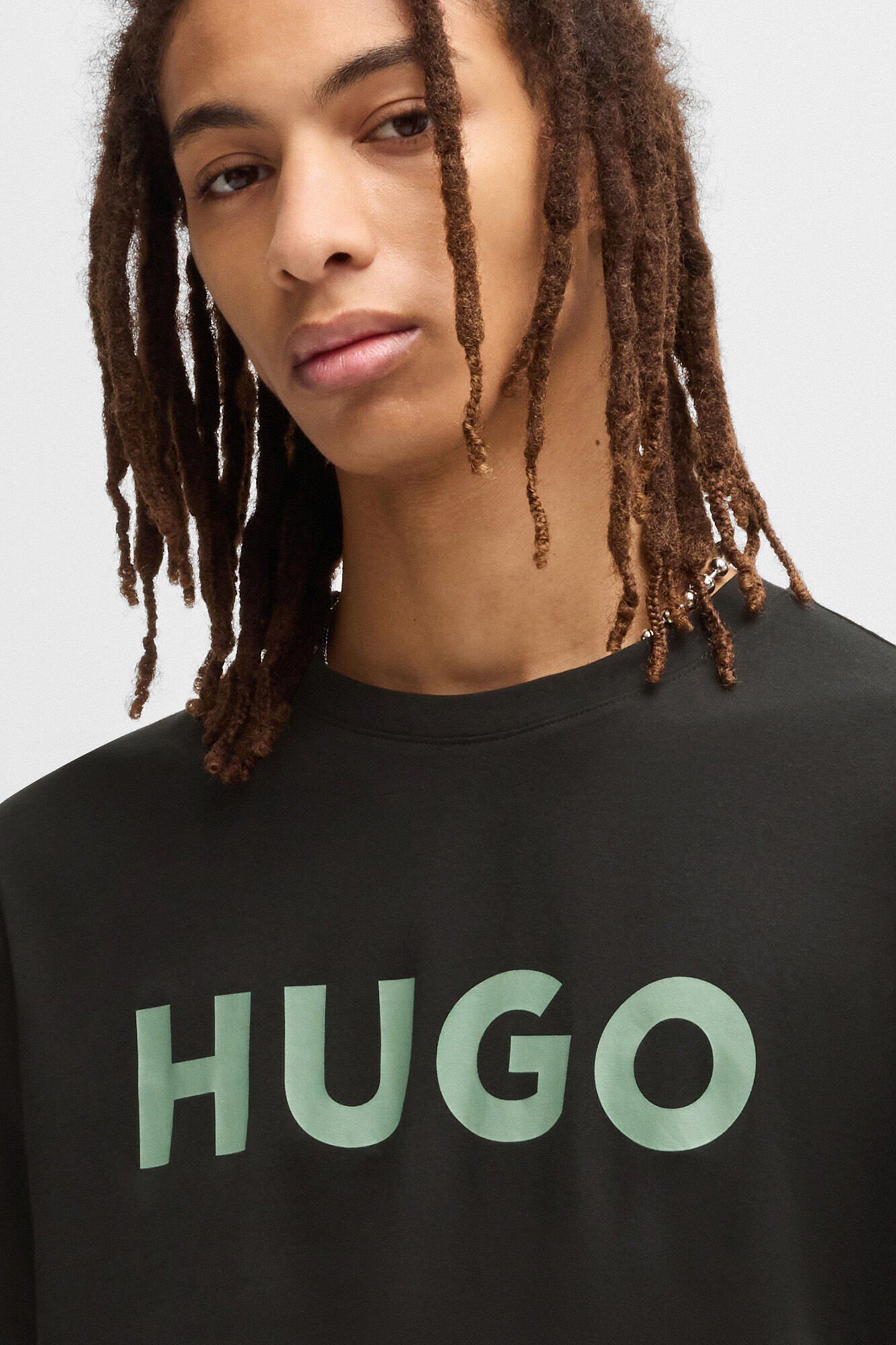 HUGO Short-sleeved T-shirt Black