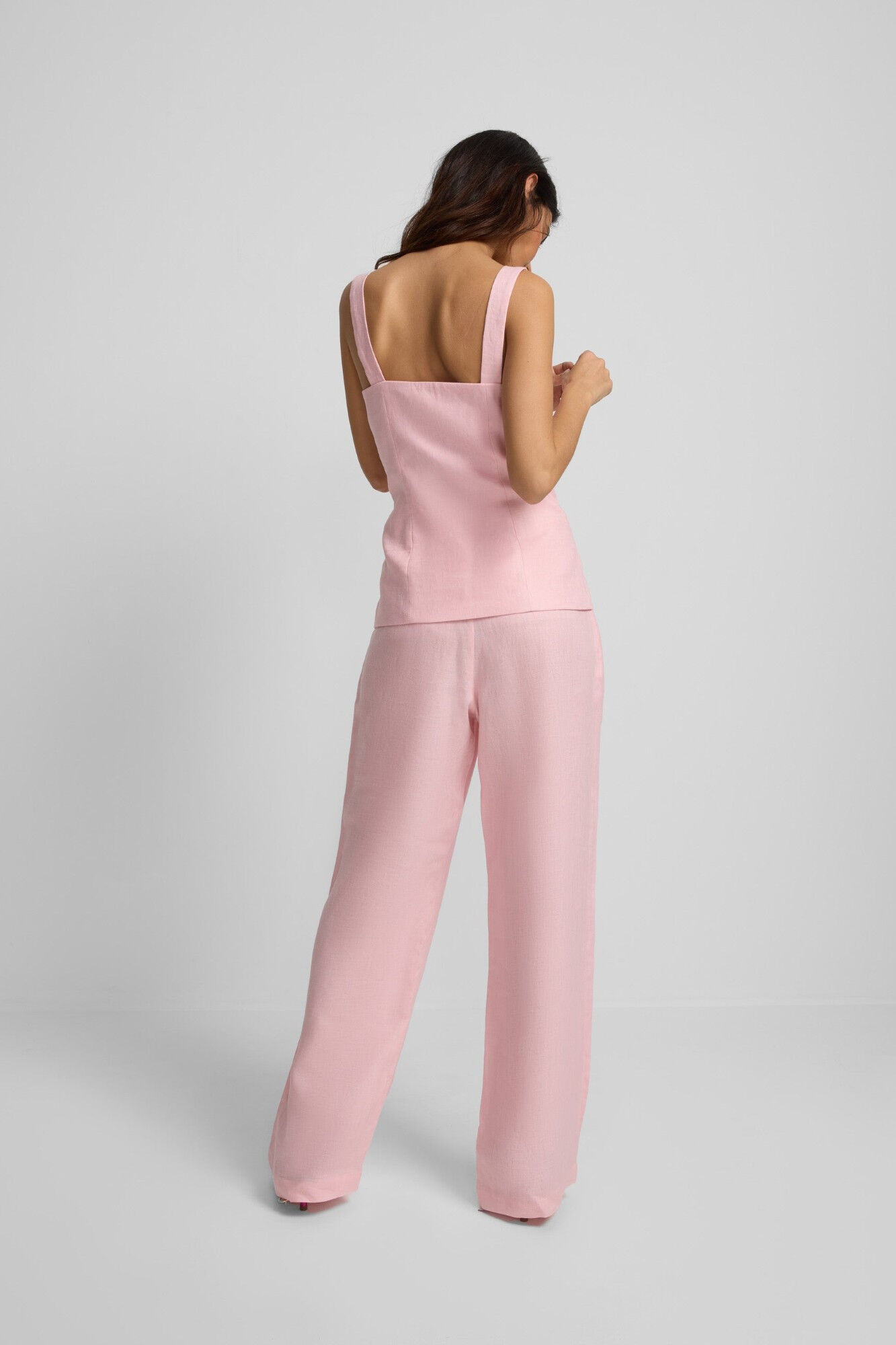 Silbon Colete de linho com bot&otilde;es Subiu